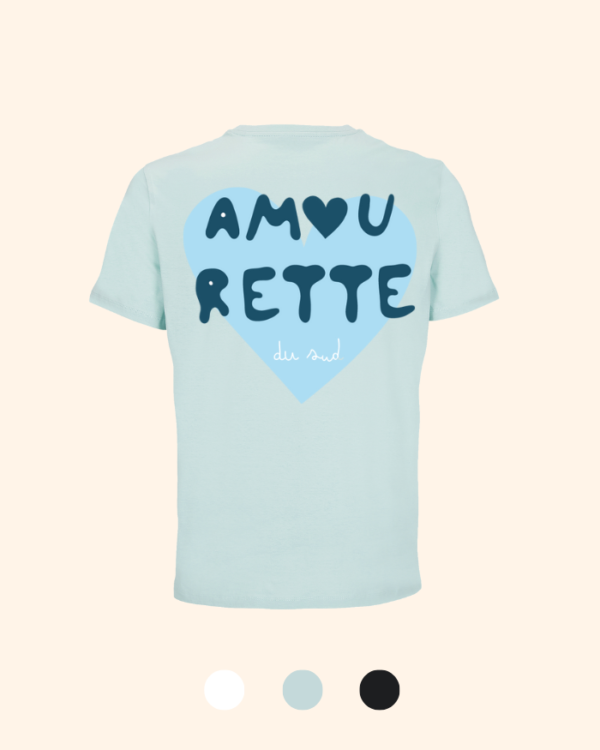 t-shirt unisexe amourette bleu