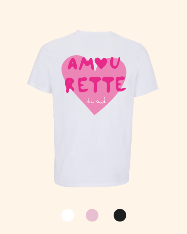 T-Shirt unisexe amourette rose