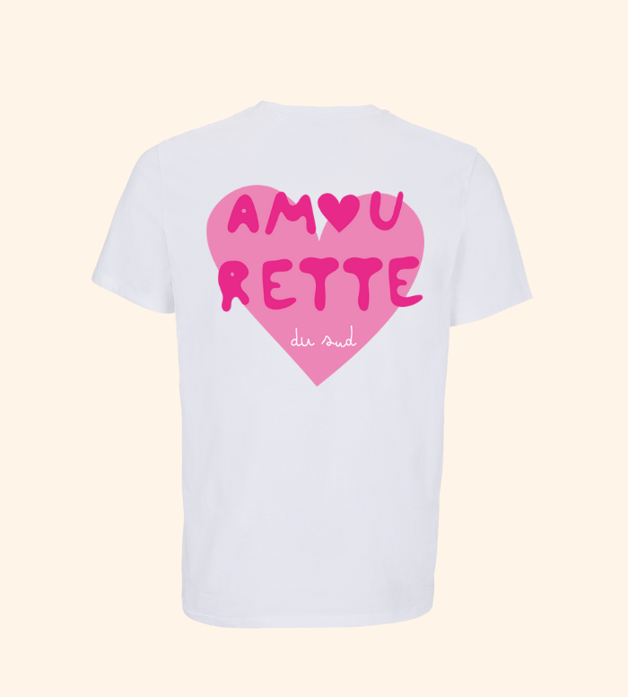 T-Shirt unisexe amourette rose